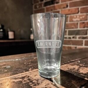 Smirnoff Vodka Logo 425 ML Clear Beer‎ Glass Tumbler,  Replacement Drinkware